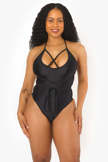 Body negro entrecruzado